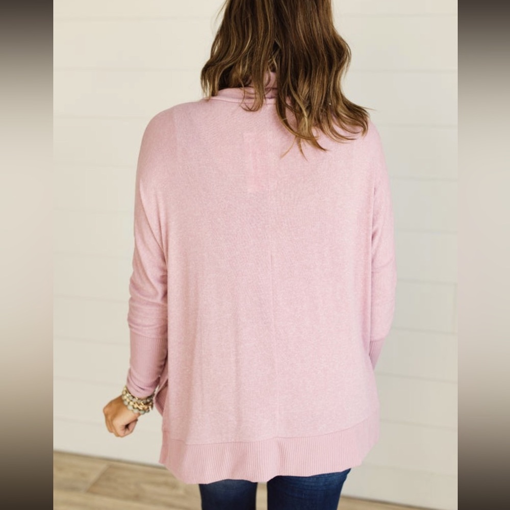 Cowl neck light sweater size L. So soft and comfy!!! - Picture 3 of 4